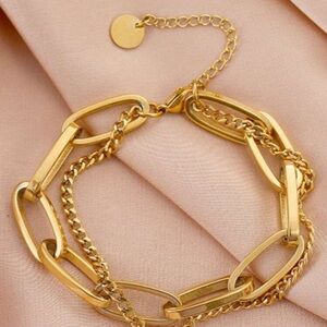 Elegant Gold Chain Bracelet